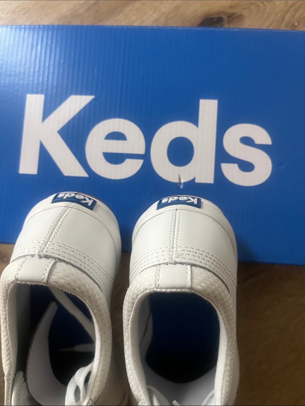 Keds Women’s White Low-Top Leather Sneakers | NWT - Picture 2 of 9